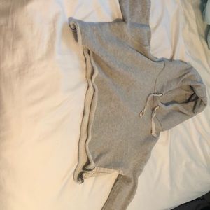 Cropped Copper Key Grey hoodie